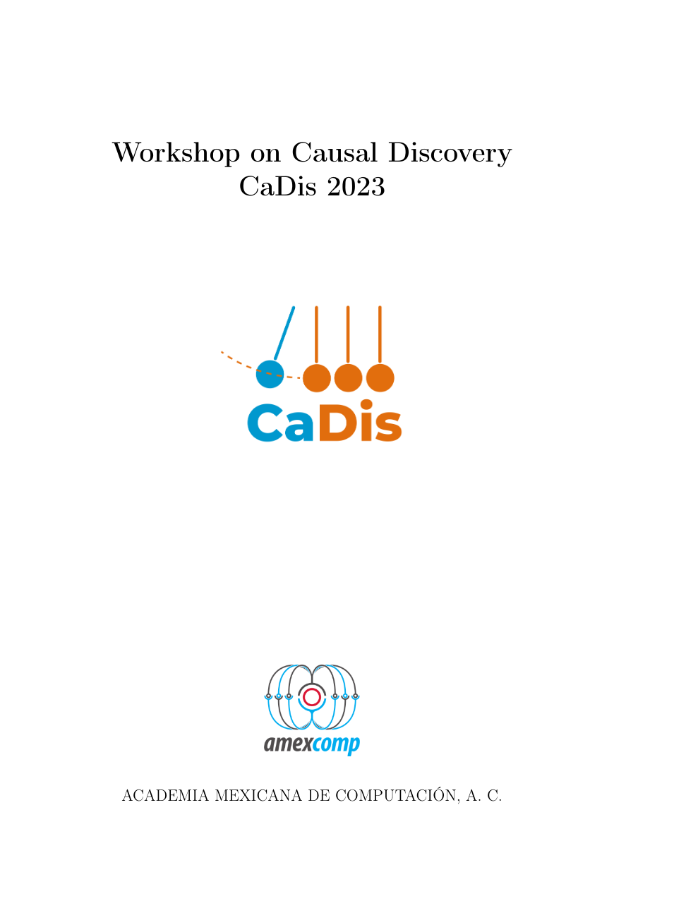 Libro: Workshop on Causal Discovery CaDis 2023